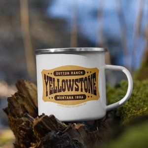 Yellowstone Dutton Ranch Enamel Coffee Mug